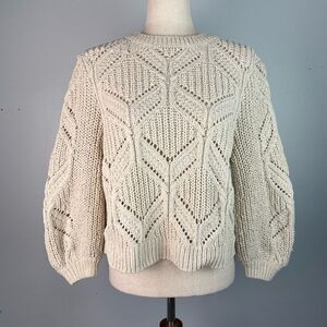 Maurices Cozy Beige Knit Sweater Size M EUC